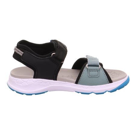 Superfit Criss Cross Çocuk Sandalet - Siyah Mavi 000588-0000