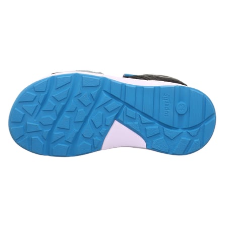 Superfit Criss Cross Çocuk Sandalet - Siyah Mavi 000588-0000