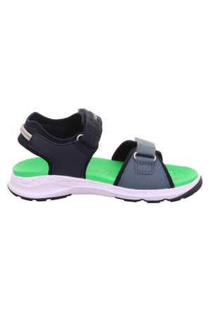 Superfit Criss Cross Çocuk Sandalet - Lacivert Yeşil 000588-8000