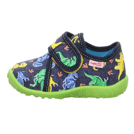 Superfit Spotty Çocuk Panduf Dinozor Desenli - Lacivert 009246-8210