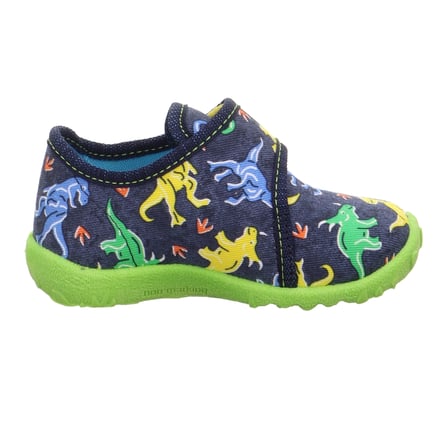 Superfit Spotty Çocuk Panduf Dinozor Desenli - Lacivert 009246-8210