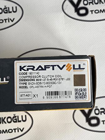 Kraftvoll Klima Kompresör Bobini OPL-ASTRA H-PGT