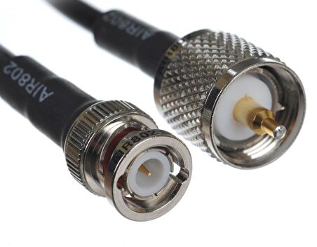 Pl-259 Uhf Erkek-Bnc Erkek Kablo 5 Metre