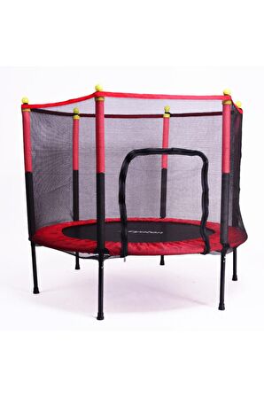 Fileli Büyük Boy Trambolin 140 Cm Çap Kırmızı