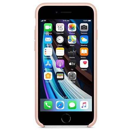 Apple iPhone SE 2.Nesil Silikon Kılıf Kum Pembesi - MXYK2ZM/A