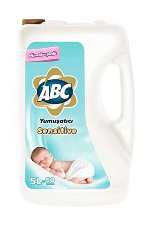 ABC Sensitive Sıvı Deterjan 50 Yıkama Yumuşatıcı 5 lt 4'lü