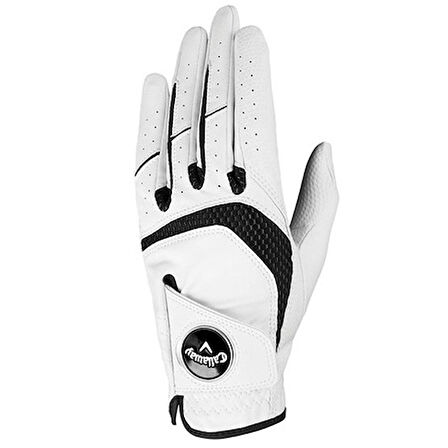 Callaway Womens Right Hand Syntech Glove L-White - Kadın Golf Eldiveni Sağ El Beyaz Large  