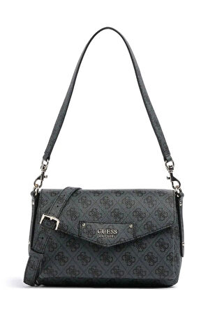 Guess Kadın Antrasit Brenton Eco Omuz Çantası