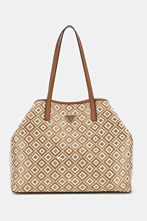 Guess Kadın Rafya Vikky Shopper Çanta
