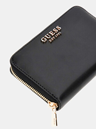 Guess Kadın Siyah Laurel Orta Boy Fermuarlı Cüzdan