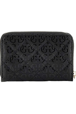 Guess Kadın Siyah Laurel 4G Logolu Cüzdan