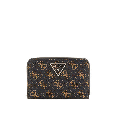 Guess Kadın Bej Laurel Orta Boy Çift Fermuarlı Organizer