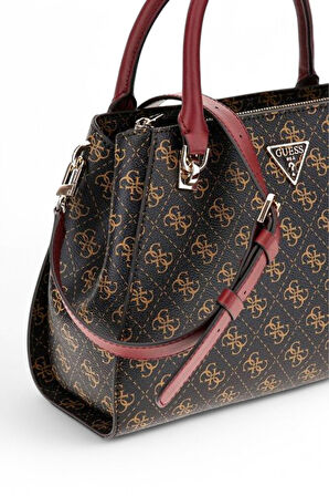 Guess Noelle Kahve Kadın Omuz Çantası HWQL7879070