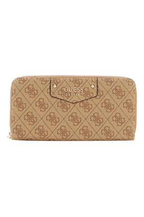 Guess Kadın Kahverengi Eco Brenton Cüzdan