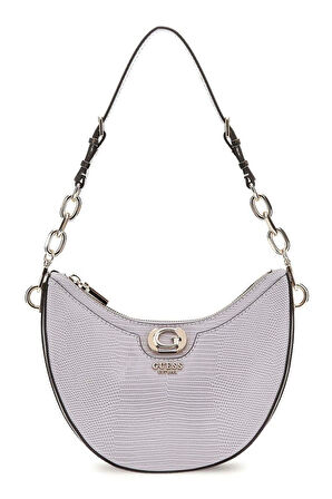 Guess Kadın Gri Orlina Desenli Omuz Çantası