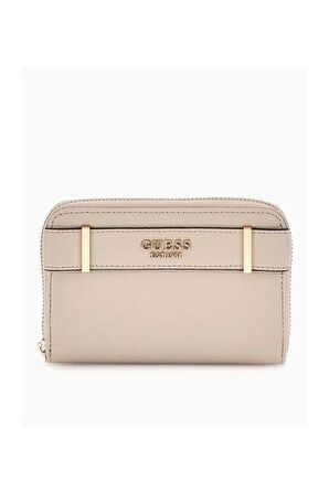 Guess Kadın Taupe Anadela Orta Boy Fermuarlı Cüzdan