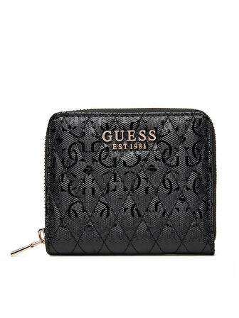 Guess Kadın Siyah Betula Küçük Fermuarlı Cüzdan