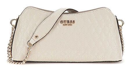 Guess Kadın  Bej  Betula Top Fermuarlı Omuz Çantası