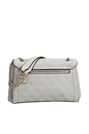 Guess Kadın Mavi Noelle Dönüştürülebilir Flap Crossbody Çant