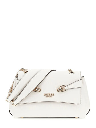 Guess Kadın Ekru Lorelei Dönüştürülebilir Flap Crossbody Ça