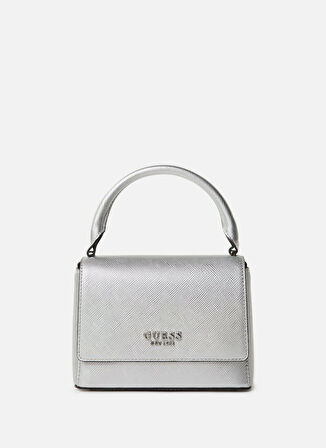 Guess Kadın Gümüş Fedana Üst Saplı Kapaklı Çanta