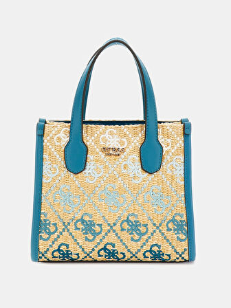 Guess Kadın Zümrüt Yeşili Silvana İki Bölmeli Mini Tote Çant