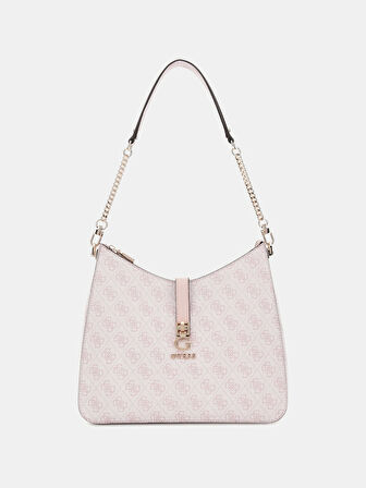 Guess Kadın Ekru Zamira Hobo Omuz Çantası