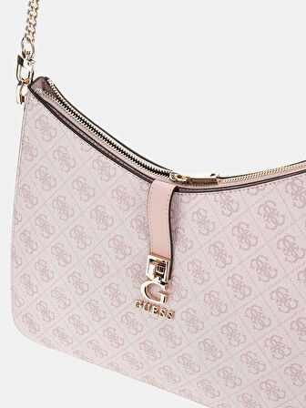 Guess Kadın Ekru Zamira Hobo Omuz Çantası