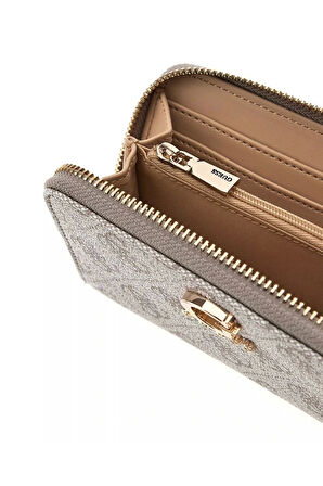 Guess Kadın Siyah Zamira Orta Boy Fermuarlı Cüzdan