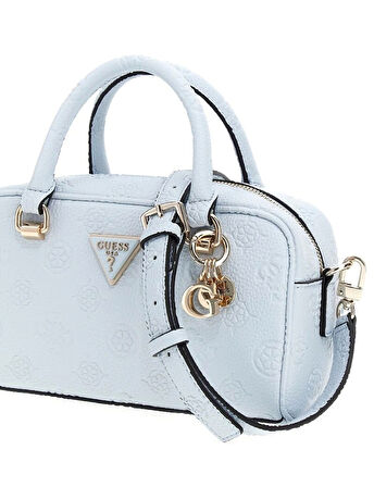Guess Kadın Pembe-Beyaz Cresidia Küçük Satchel Çanta