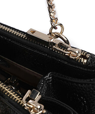 Guess Kadın Siyah Cresidia Logolu Omuz Satchel Çanta