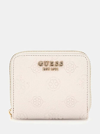 Guess Kadın Krem Cresidia Küçük Fermuarlı Cüzdan