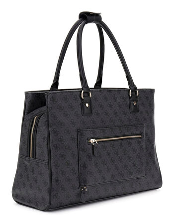 Guess Kadın Antrasit Jesco Shopper Tote Çanta