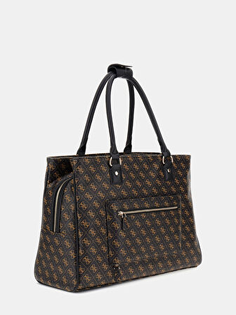 Guess Kadın Kahverengi Jesco Shopper Tote Çanta