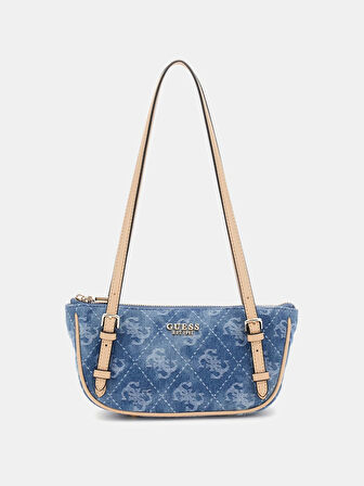 Guess Kadın Mavi Cerelia Mini Omuz Askılı Satchel Çanta