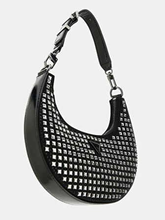 Guess Kadın Siyah Lua Küçük Hobo Çanta