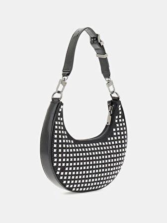 Guess Kadın Siyah Lua Küçük Hobo Çanta