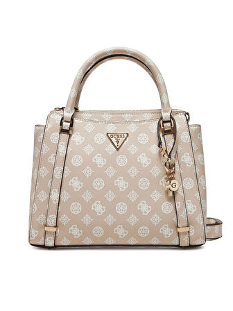 Guess Kadın Bej Rengi Eco Erica İki Bölmeli Satchel Çanta