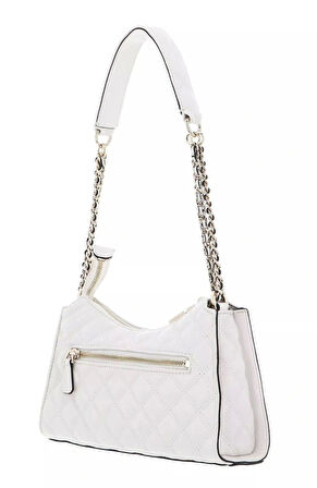 Guess Kadın Ekru Giully Üstten Fermuarlı Omuz Çantası
