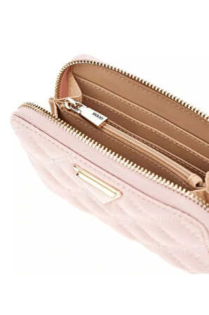Guess Kadın Pembe Giully Orta Boy Fermuarlı Cüzdan