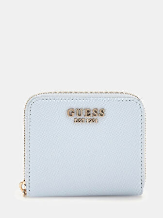 Guess Kadın Mavi Laurel Küçük Fermuarlı Cüzdan