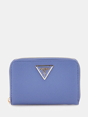 Guess Kadın Mavi Laurel Orta Boy Fermuarlı Cüzdan