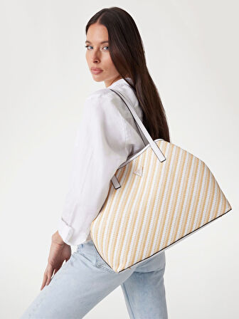 Guess Vikky Raffia Kadın Omuz Çantası HWWS9318290