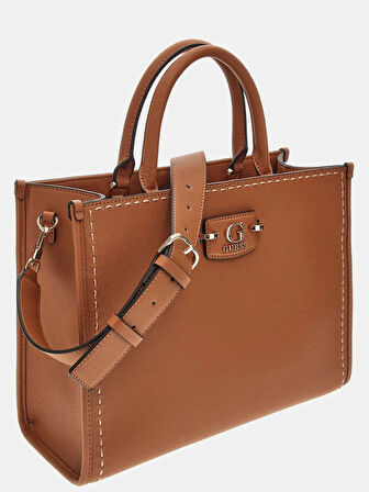 Guess Kadın Kahverengi Nastra İki Bölmeli Tote Çanta