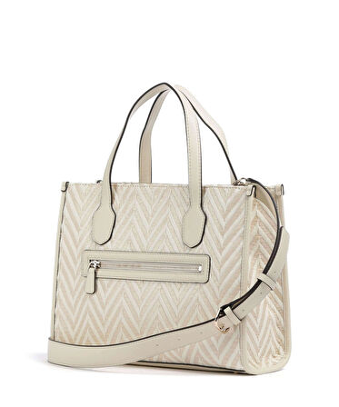 Guess Kadın Beyaz Silvana İki Bölmeli Tote Çanta