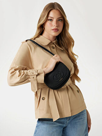 Guess Silvye Kadın Siyah Omuz Çantası HWBG9536780-BLA