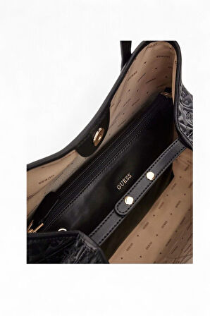 Guess Adelasia Siyah Kadın Omuz Çantası HWQL9658240
