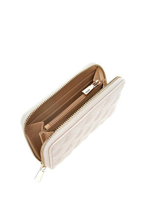 Kadın Tamsin Kapitone Fermuarlı Cüzdan - Beyaz | undefined