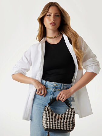 Guess Atalia Kadın Siyah Omuz Çantası HWWG9631010-BML