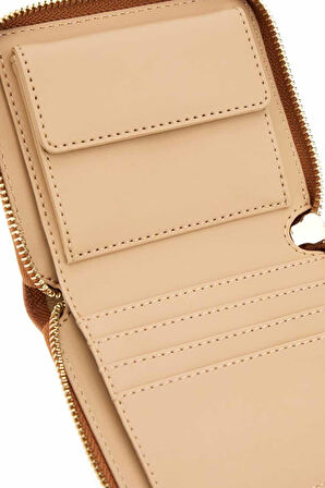 Kadın Debora Fermuarlı Cüzdan - Kahverengi | undefined